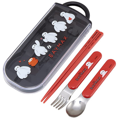 Skater Baymax Kids Trio Set - Antibacterial Chopsticks Spoon & Fork Made In Japan- Japan Figure Store - #1 Bring To You The Best Japanese Goods