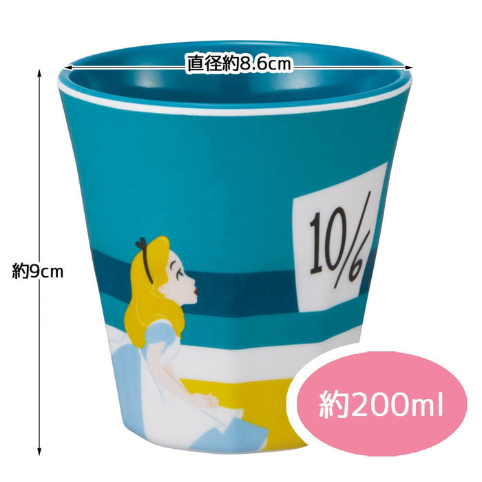 Skater Disney Alice Wonderland Mad Hatter 270ml Melamine Tumbler Cup- Japan Figure Store - #1 Bring To You The Best Japanese Goods
