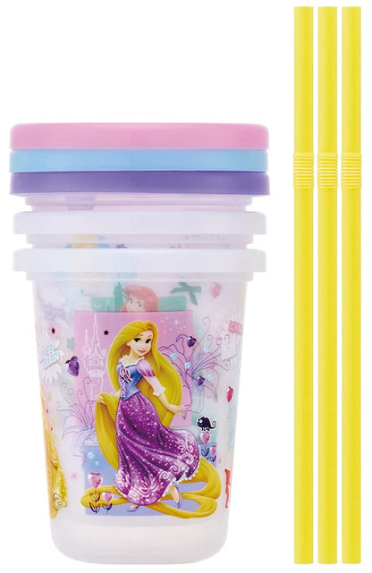 Skater Disney Princess 21 Tumbler with Straw Set of 3 Made in Japan 230ml- Japan Figure Store - #1 Bring To You The Best Japanese Goods