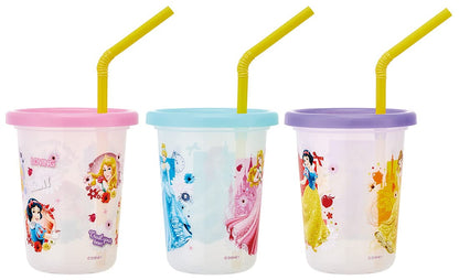 Skater Disney Princess 21 Tumbler with Straw Set of 3 Made in Japan 230ml- Japan Figure Store - #1 Bring To You The Best Japanese Goods