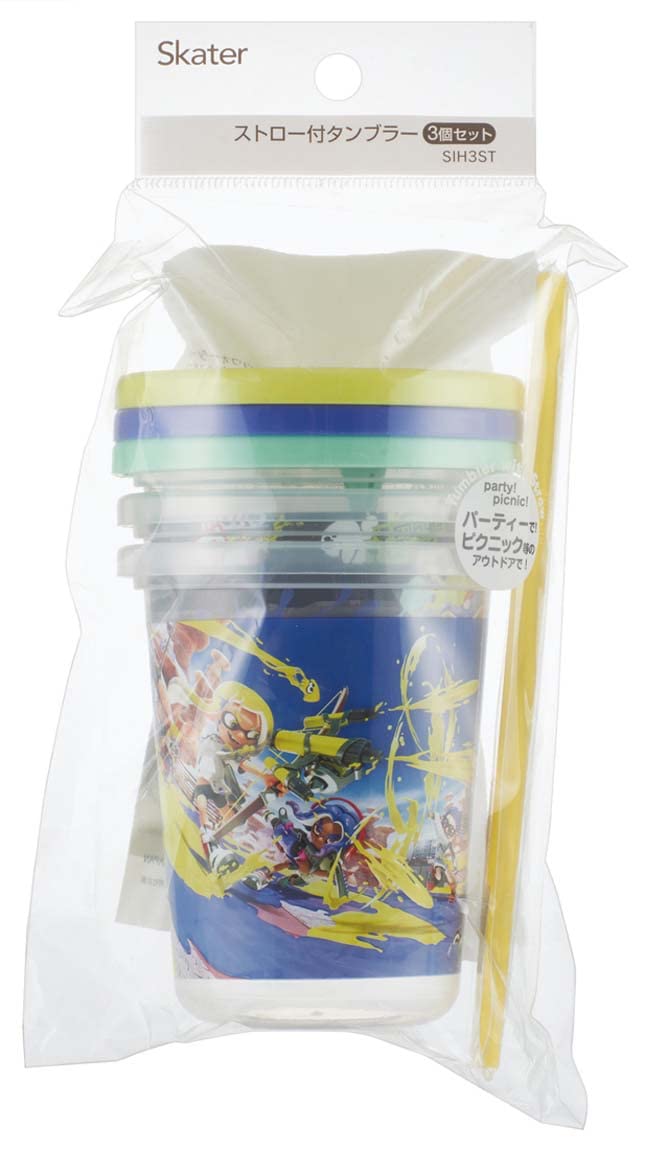 Skater Made in Japan 320ml Skater Tumbler with Straw - Splatoon 3 Sih3St-A- Japan Figure Store - #1 Bring To You The Best Japanese Goods