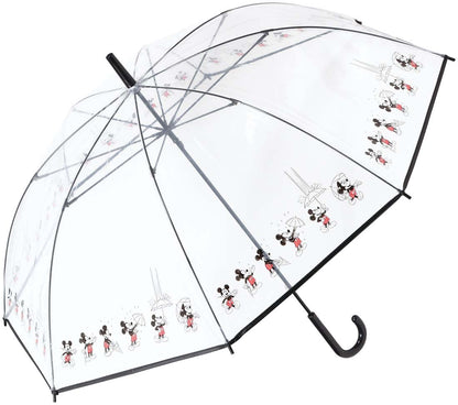 Skater Disney Mickey Mouse 60cm Vinyl Long Umbrella - UBV1N-A- Japan Figure Store - #1 Bring To You The Best Japanese Goods