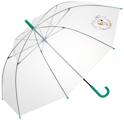 Skater Snoopy Botanical Long Vinyl Umbrella 60cm - UBV1N-A Model- Japan Figure Store - #1 Bring To You The Best Japanese Goods