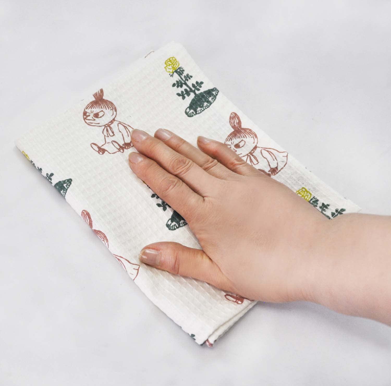 Skater Moomin Waffle Dough Dish Cloths 3 Pieces 31X41cm - Kfwc3-A Set- Japan Figure Store - #1 Bring To You The Best Japanese Goods