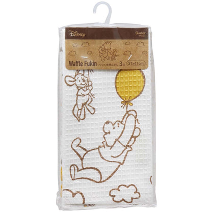 Skater Disney Winnie The Pooh Waffle Dough Towels 3 Sheets 31 X 41 cm- Japan Figure Store - #1 Bring To You The Best Japanese Goods