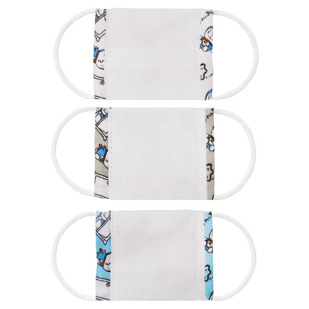 Skater Doraemon Gauze Mask for Babies 2-4 Antibacterial Washable Pack of 3 8.8x6.5 cm- Japan Figure Store - #1 Bring To You The Best Japanese Goods