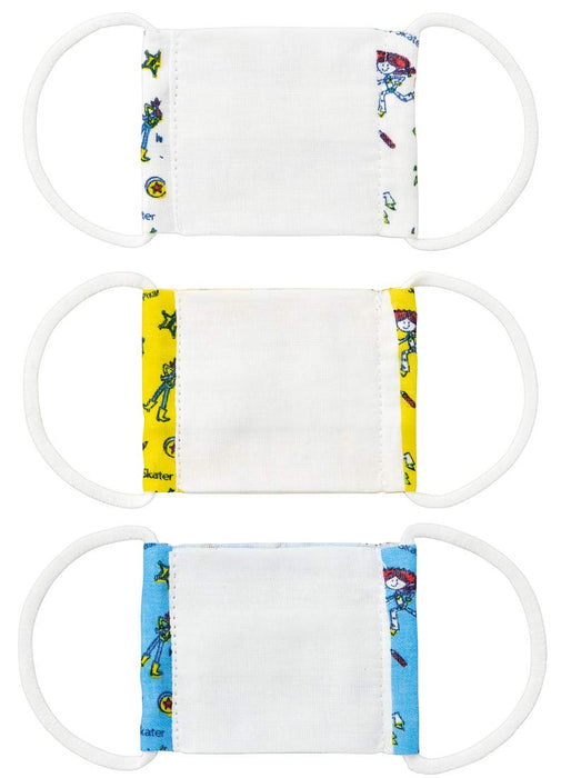 Skater Disney Toy Story Antibacterial Washable Gauze Mask for Babies 2-4 Years Pack of 3- Japan Figure Store - #1 Bring To You The Best Japanese Goods