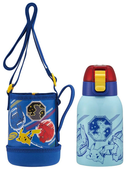 Skater Pokemon Kids Water Bottle 400ml Stainless Steel with Cover- Japan Figure Store - #1 Bring To You The Best Japanese Goods