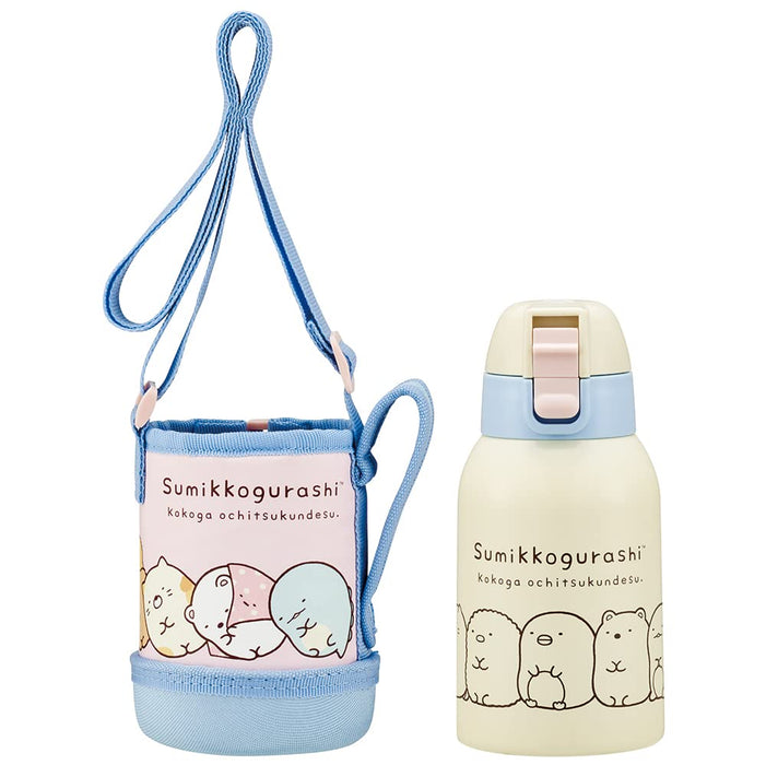 Skater 400ml Stainless Steel Children's Water Bottle with Cover Sumikko Gurashi Design- Japan Figure Store - #1 Bring To You The Best Japanese Goods