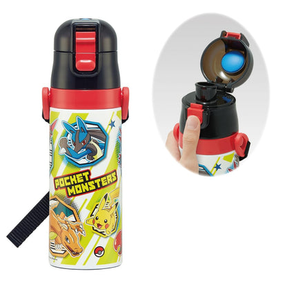 Skater 470ml Pokemon 23 Children's Stainless Steel Sports Water Bottle- Japan Figure Store - #1 Bring To You The Best Japanese Goods