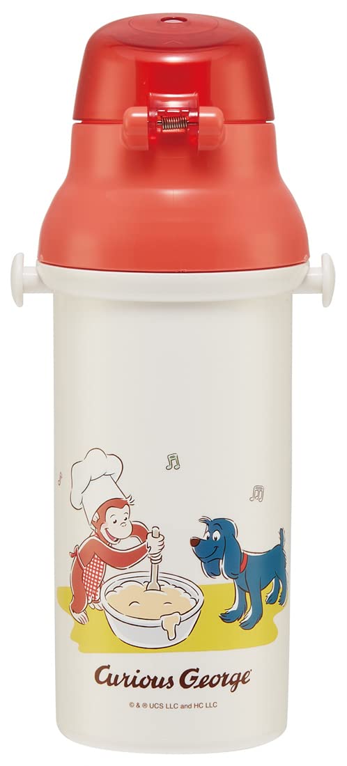 Skater Curious George Kids Water Bottle 480ml Antibacterial Plastic Made in Japan- Japan Figure Store - #1 Bring To You The Best Japanese Goods