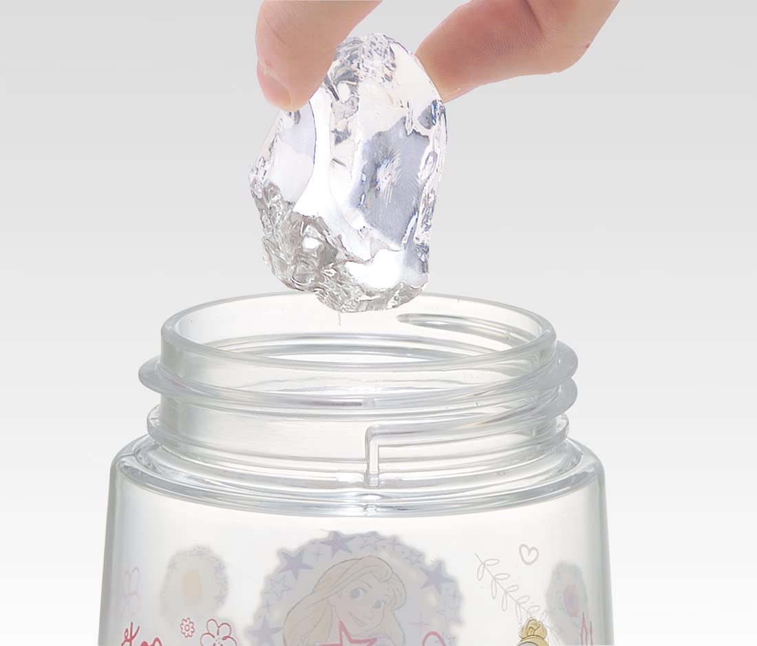 Skater Disney Princess Water Bottle for Kids Girls 480ml One-Push Plastic - Pddr5- Japan Figure Store - #1 Bring To You The Best Japanese Goods