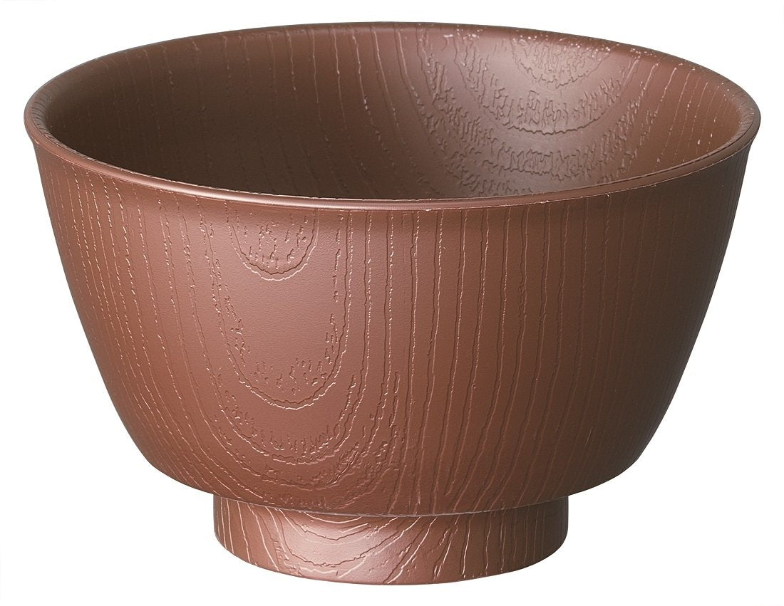 Skater Brown Wood Grain 370ml Rice Bowl - Easy to Hold Made in Japan- Japan Figure Store - #1 Bring To You The Best Japanese Goods