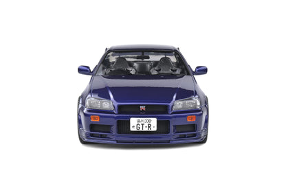 Solid Solido Nissan Skyline GT-R R34 1/18 Minicar 1999 Midnight Purple- Japan Figure Store - #1 Bring To You The Best Japanese Goods
