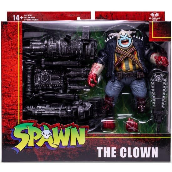 Mcfarlane Toys Spawn 7-Inch Deluxe Clown Action Figure Blood Splatter Edition- Japan Figure Store - #1 Bring To You The Best Japanese Goods