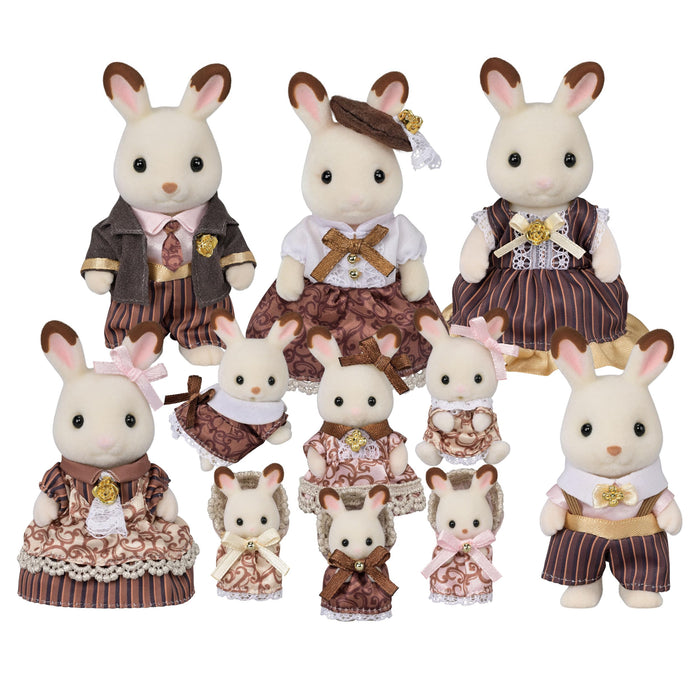 Epoch Sylvanian Families Chocolate Rabbit Family C-74 Dollhouse Set Ages 3+- Japan Figure Store - #1 Bring To You The Best Japanese Goods