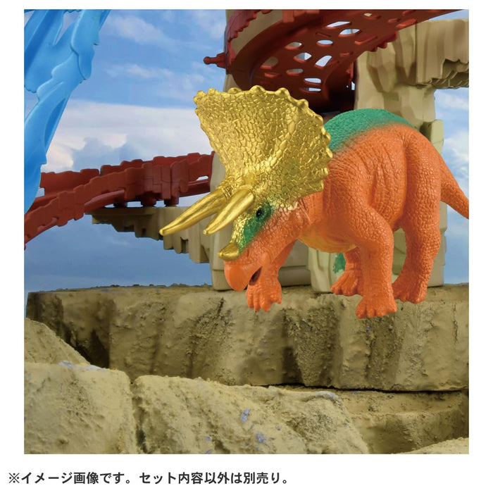 Takara Tomy Ania Triceratops, jouet de dinosaure pour enfants de 3 ans et plus.