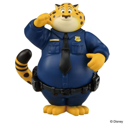 Takara Tomy Ania Zootopia Clawhauser, jouet pour enfants de 3 ans et plus.