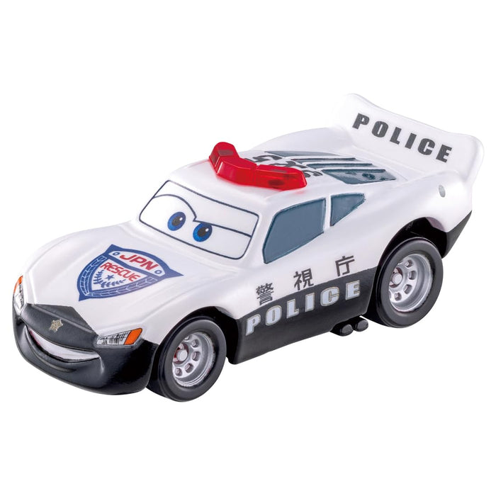 Takara Tomy Disney Cars Lightning McQueen Police Car Toy Ages 3+- Japan Figure Store - #1 Bring To You The Best Japanese Goods