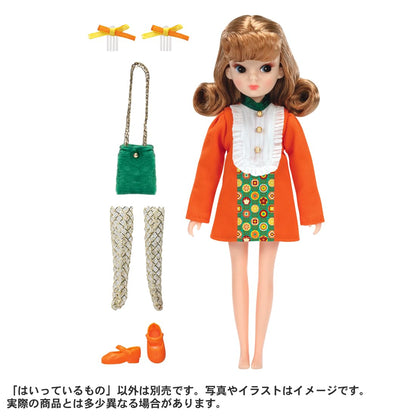 Takara Tomy 100th Anniversary Retro Licca-Chan Doll with Orange Lips for Ages 3+- Japan Figure Store - #1 Bring To You The Best Japanese Goods