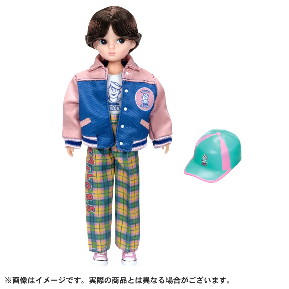 Takara Tomy Licca-Chan Doll with Retro Sailors Stadium Jacket for Ages 3+