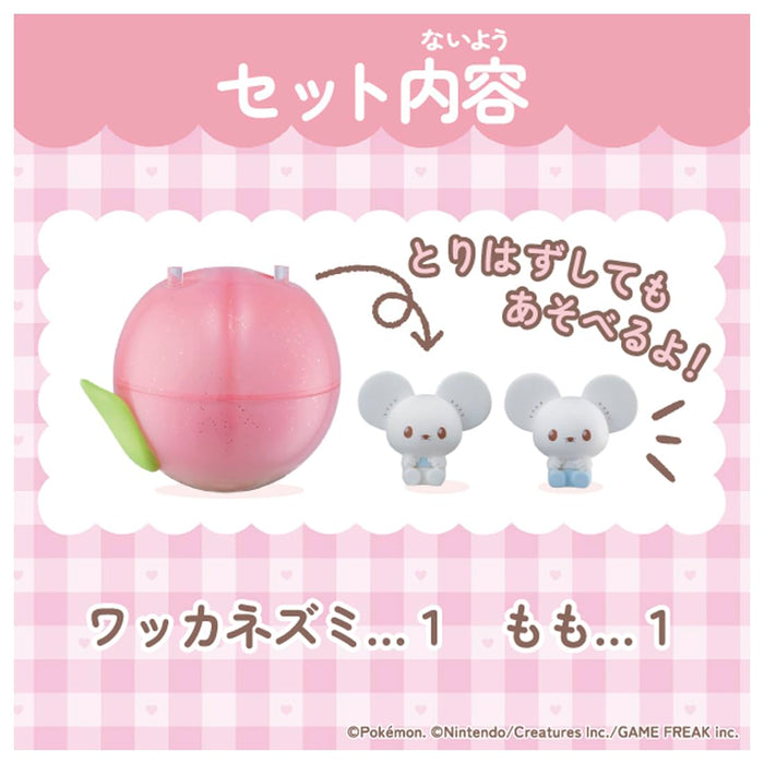 Takara Tomy Pokemon Pokepeace Doll Wakkanezumi Fruit Moments Plush Toy