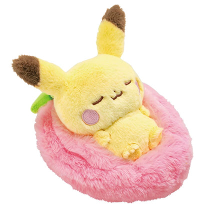 Takara Tomy Pokemon Sleeping Pikachu Plush Toy - Pokepeace Fruit Edition