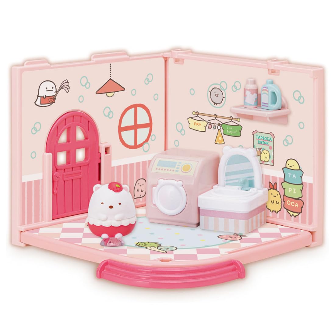 Takara Tomy Sumikko Polar Bear Laundry Set - Welcome To Your Room Toy- Japan Figure Store - #1 Bring To You The Best Japanese Goods
