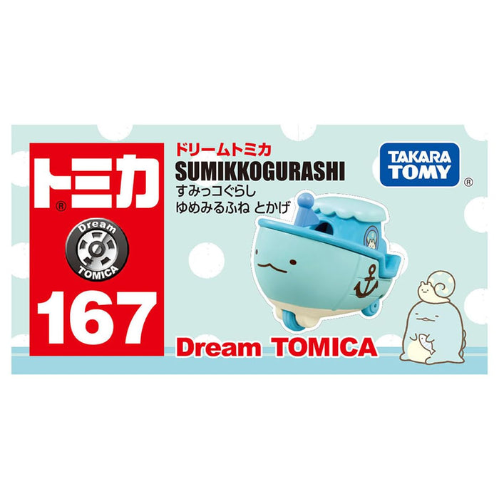 Takara Tomy Tomica No. 167 Sumikkogurashi Dream Boat Lizard Toy Car Ages 3+