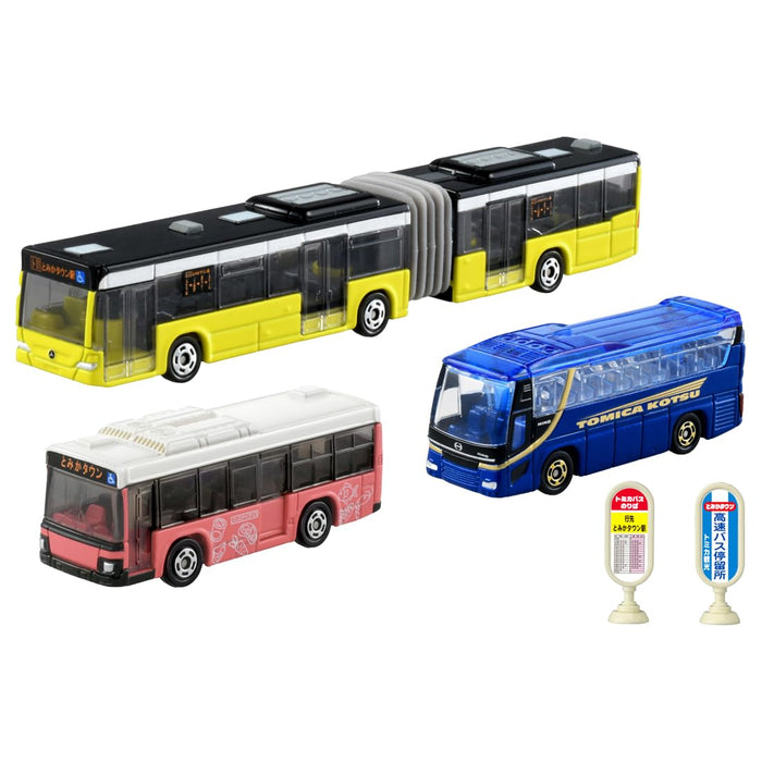 Takara Tomy Tomica Town Bus Set Miniature Car Toy for Ages 3+- Japan Figure Store - #1 Bring To You The Best Japanese Goods