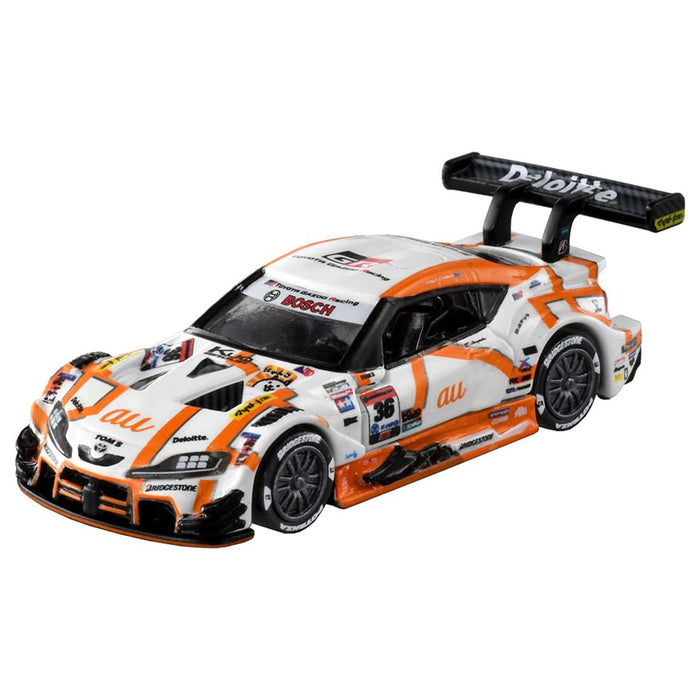 Voiture jouet Takara Tomy Tomica Premium Racing Au Toms GR Supra pour les enfants de 6 ans et plus.
