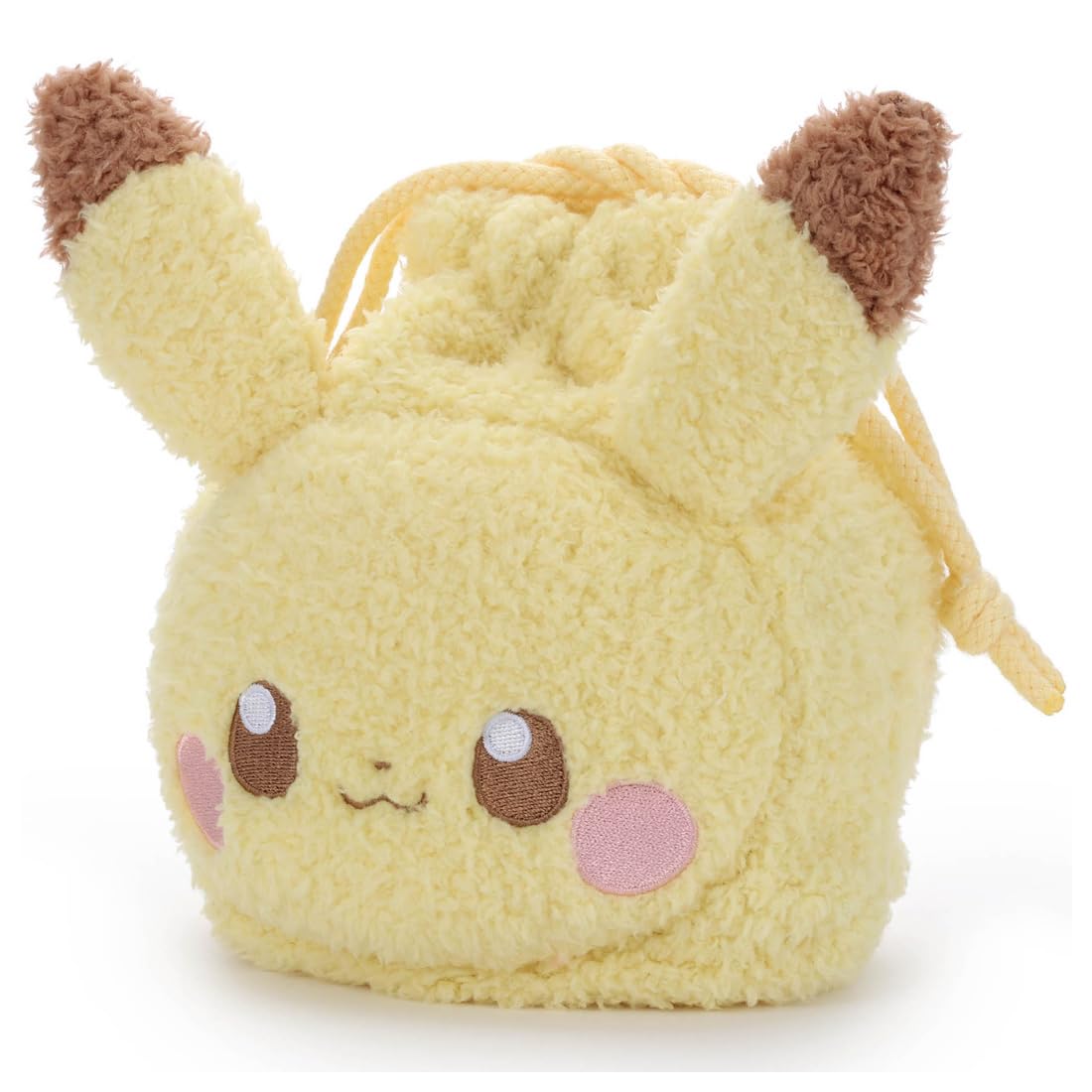 Takaratomy Arts Pikachu Plush Drawstring Bag 18cm Poke Piece Toy