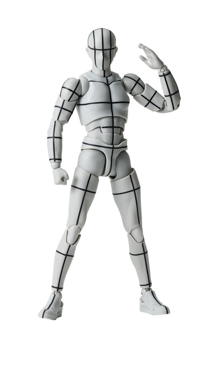 Tamashii Nations S.H.Figuarts Body-Kun Sports Wireframe Gray 150mm PVC Figure- Japan Figure Store - #1 Bring To You The Best Japanese Goods