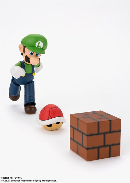Tamashii Nations SH Figuarts Super Mario Luigi 110mm Movable Action Figures
