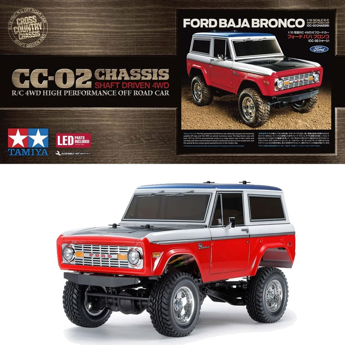 Tamiya 1/10 Electric RC Car Ford Baja Bronco CC-02 Chassis 58736- Japan Figure Store - #1 Bring To You The Best Japanese Goods