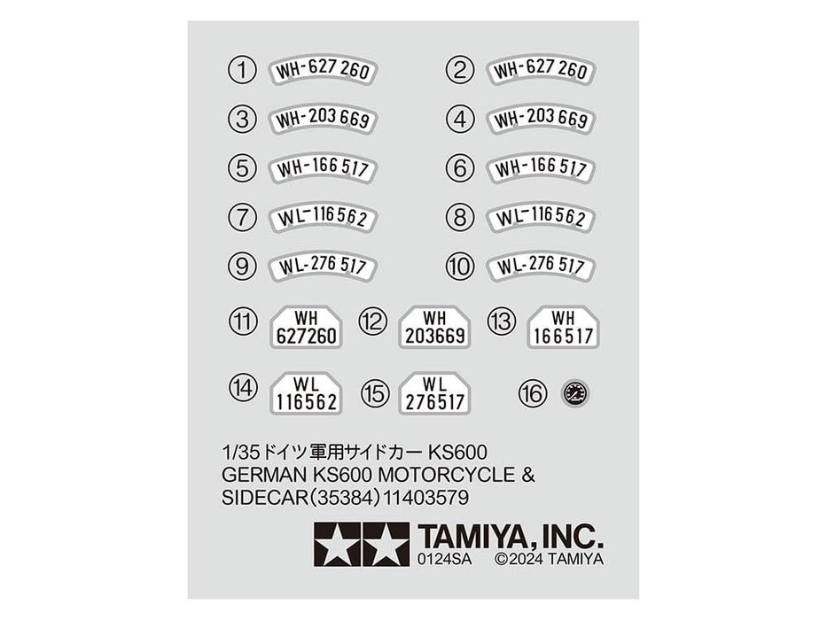 Tamiya 1/35 Military Miniature German Sidecar Ks600 Plastic Model 35384- Japan Figure Store - #1 Bring To You The Best Japanese Goods