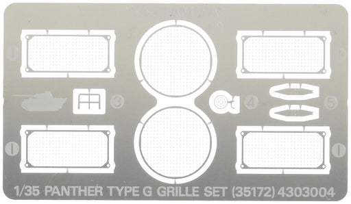 Tamiya 1/35 German Panther G Etching Grill Set Plastic Model Parts 35172- Japan Figure Store - #1 Bring To You The Best Japanese Goods