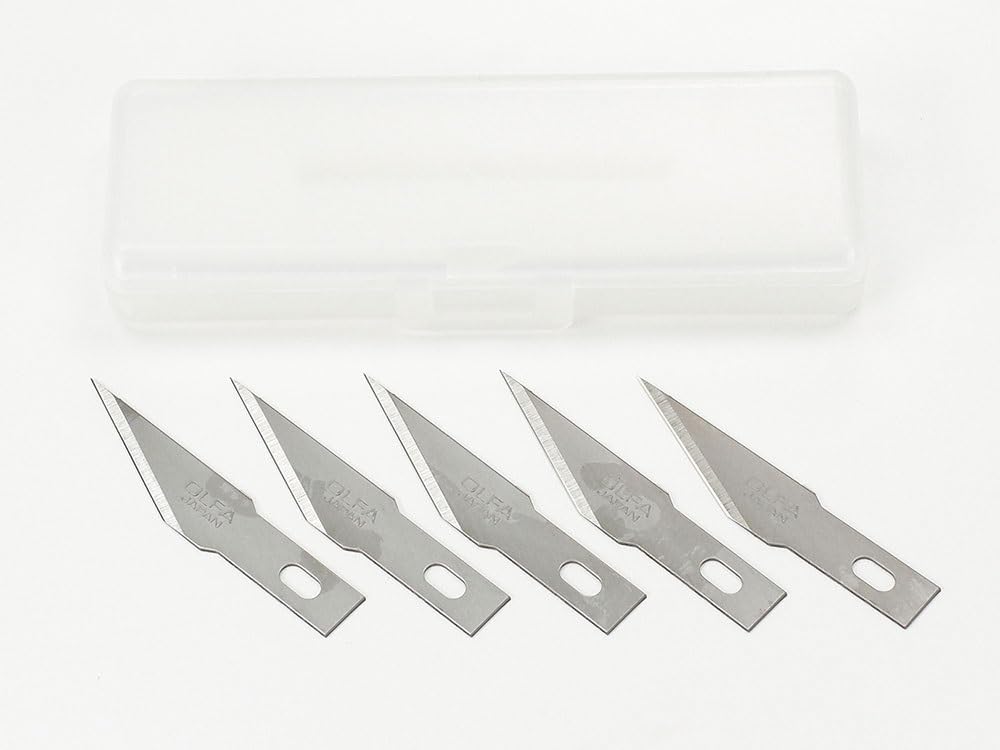 Tamiya Modeler's Knife Pro Straight Replacement Blades 5pcs Plastic Tool- Japan Figure Store - #1 Bring To You The Best Japanese Goods