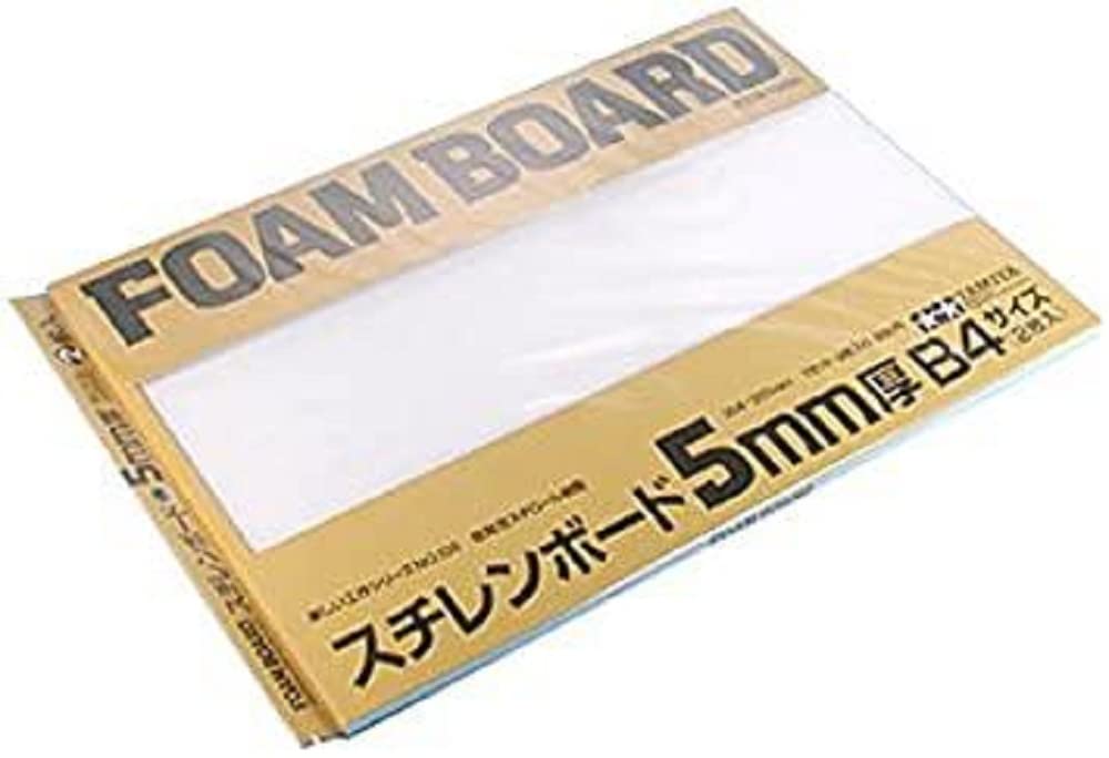 Tamiya Fun Craft Series Styrene Board 5mm Thickness 2 Sheets 70139- Japan Figure Store - #1 Bring To You The Best Japanese Goods
