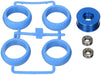 Tamiya Aluminum Wheelie Roller Set Blue 54473 High-Performance Upgrade- Japan Figure Store - #1 Bring To You The Best Japanese Goods