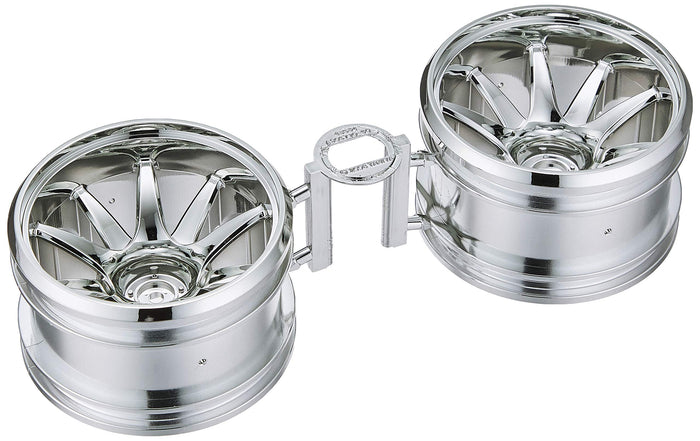 Tamiya Hop-Up 10 Spoke Chrome Plated Wheel for GF-01 54677- Japan Figure Store - #1 Bring To You The Best Japanese Goods