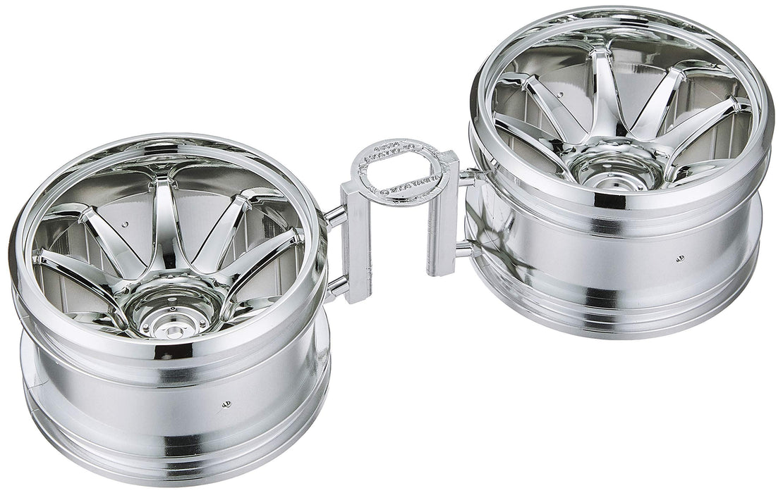 Tamiya Hop-Up 10 Spoke Chrome Plated Wheel for GF-01 54677- Japan Figure Store - #1 Bring To You The Best Japanese Goods