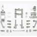 Tamiya Hop-Up Options T3-01 B Parts Front Fork Plated RC Parts 54829- Japan Figure Store - #1 Bring To You The Best Japanese Goods