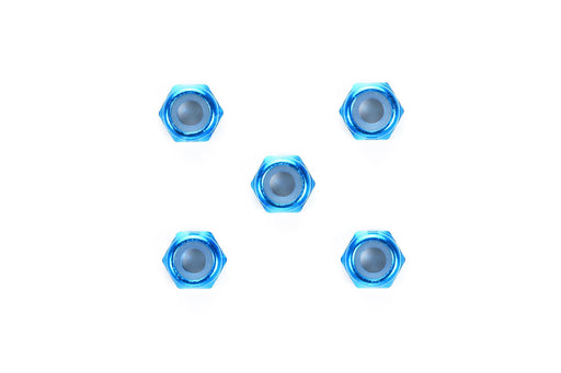 Tamiya 3mm Aluminum Thin Lock Nut Blue 5pcs | Hop-Up Options Op.1155- Japan Figure Store - #1 Bring To You The Best Japanese Goods