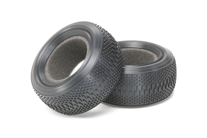 Tamiya Op Parts 4WD Front Wheel Dual Block Tire K 62/25 Op.1185 54185- Japan Figure Store - #1 Bring To You The Best Japanese Goods