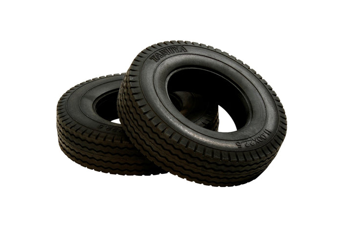 Tamiya RC Trailer Truck Tires (Hard) 22mm Wide - Set of 2- Japan Figure Store - #1 Bring To You The Best Japanese Goods