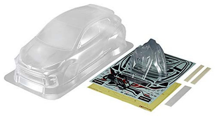 Tamiya 1/10 RC Toyota GR Yaris Unpainted Clear Body Set - Spare Parts 51656- Japan Figure Store - #1 Bring To You The Best Japanese Goods