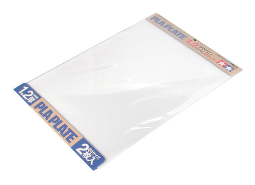 Tamiya Fun Craft Series White Plastic Sheet 1.2mm Thick B4 Size - 2 Sheets- Japan Figure Store - #1 Bring To You The Best Japanese Goods