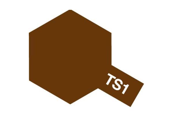 Tamiya TS-1 Red Brown Model Paint 85001 Spray 100ml- Japan Figure Store - #1 Bring To You The Best Japanese Goods