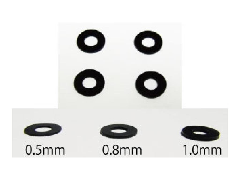 Tamiya 0.5mm Black Wheel Spacer for Model Cars - TWS-05- Japan Figure Store - #1 Bring To You The Best Japanese Goods